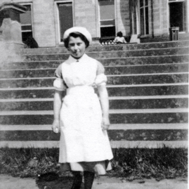 Ester Golan, as a nurse, on a visit to Whittingehame.jpg